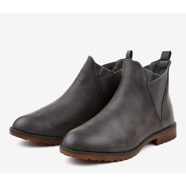 Bottines plates grises avec un élastique W360 3