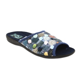 Chaussons 3D Adanex boules bleu marine multicolore 1 Chaussons 3D Adanex boules bleu marine multicolore 1
