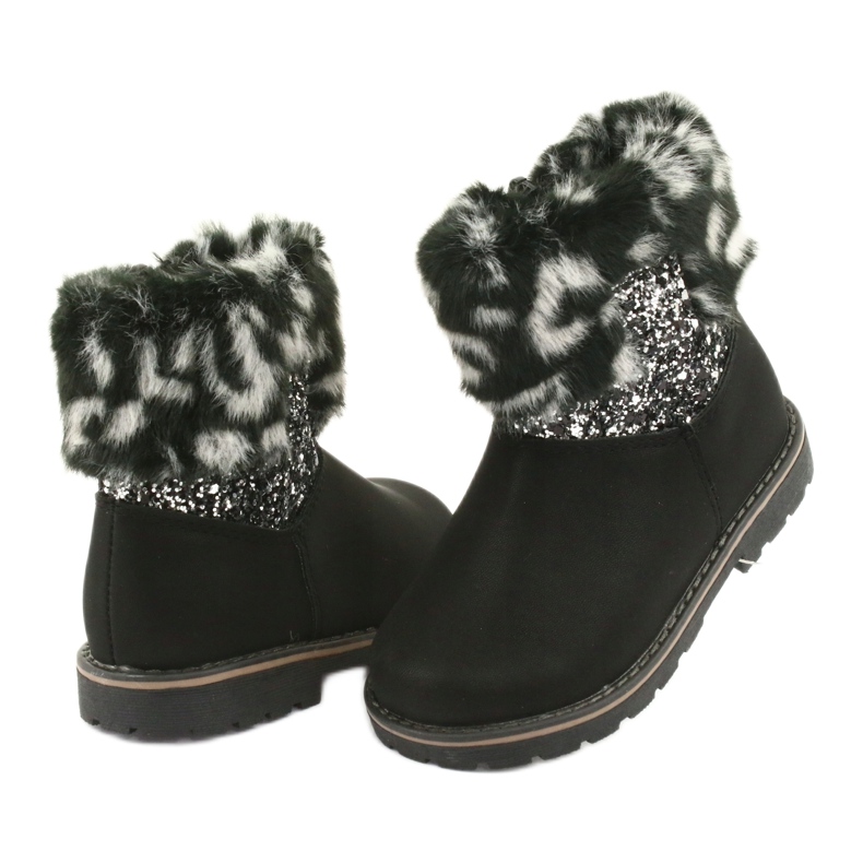 American Club Bottes noires américaines GC45 pour filles le noir gris 3