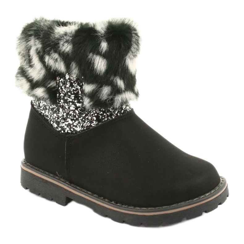 American Club Bottes noires américaines GC45 pour filles le noir gris 1