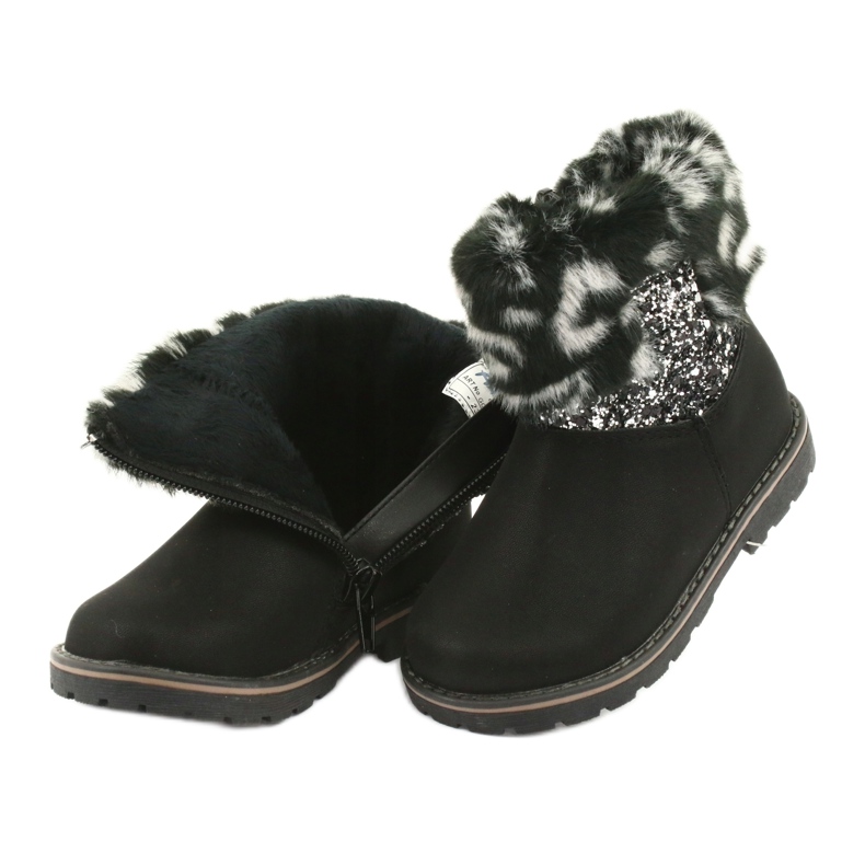 American Club Bottes noires américaines GC45 pour filles gris 4