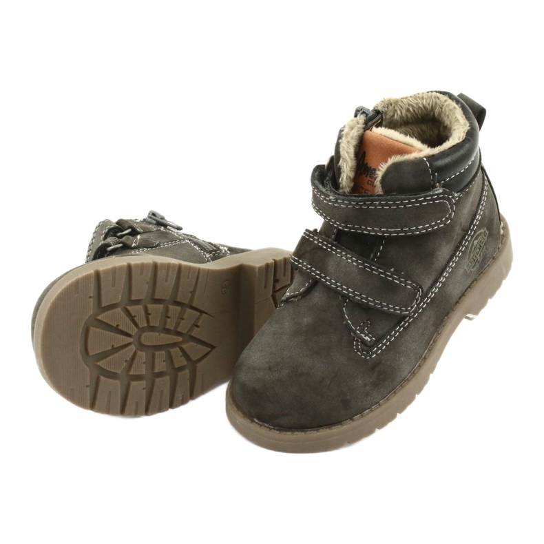 Bottes Timberki avec Velcro American Club GC43 gris 5