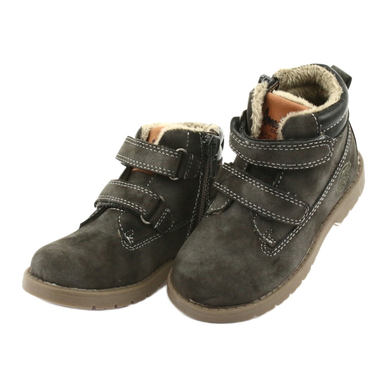 Bottes Timberki avec Velcro American Club GC43 gris 3