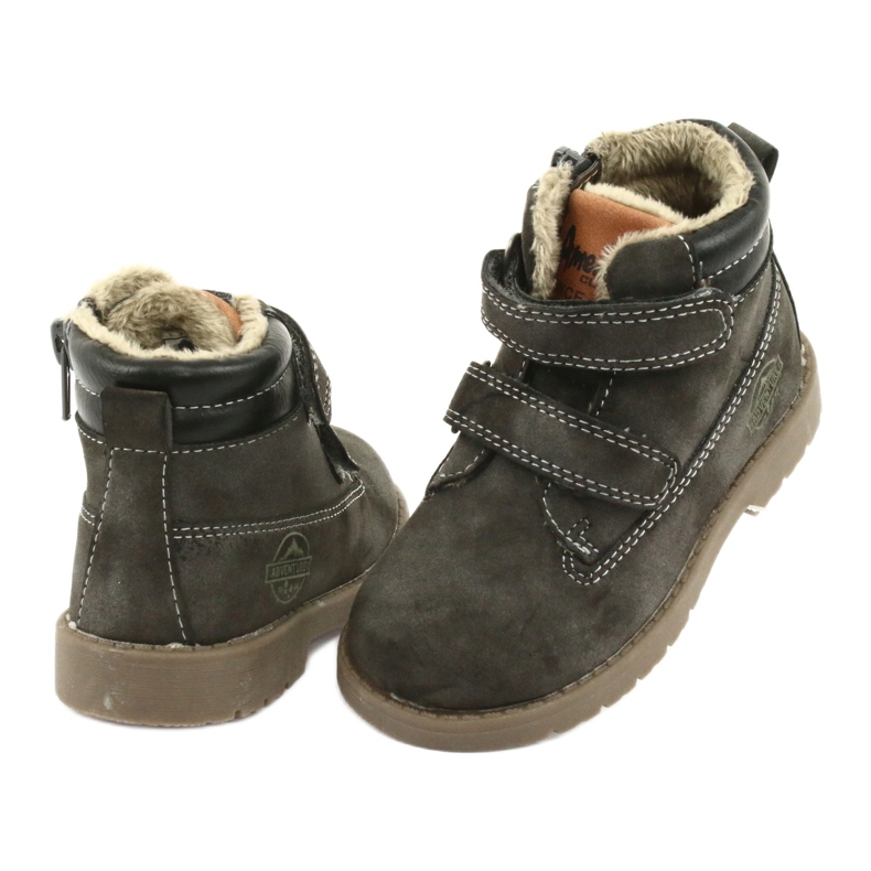 Bottes Timberki avec Velcro American Club GC43 gris 4