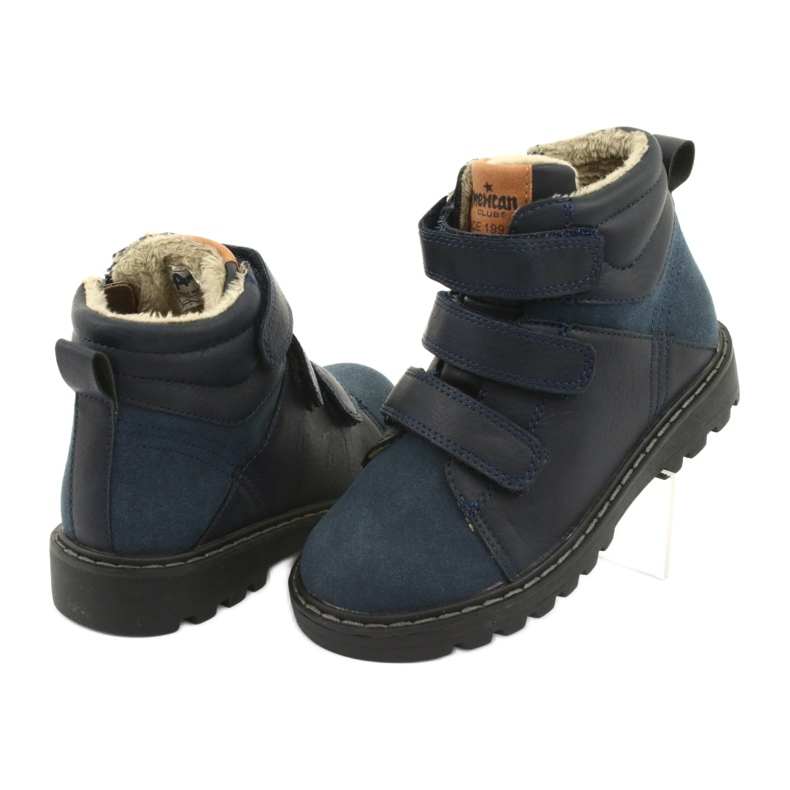 Bottes Timberki avec Velcro American Club GC40 bleu marin 4