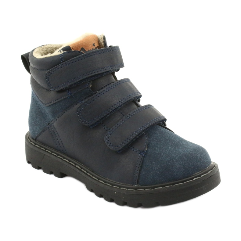 Bottes Timberki avec Velcro American Club GC40 bleu marin 1