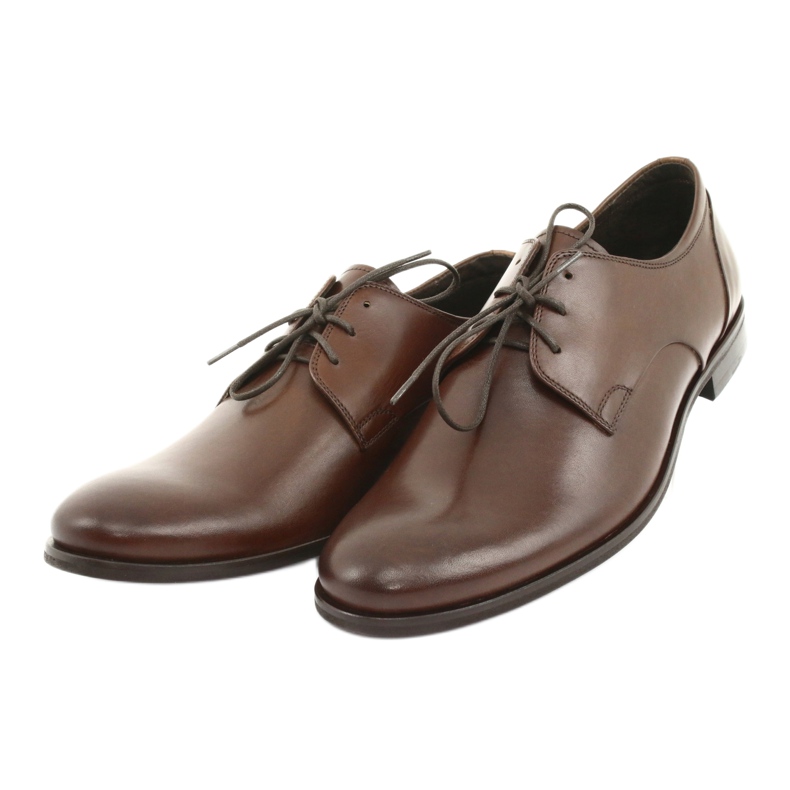 Pilpol Chaussures formelles en cuir masculin 1609 marron brun 3 Pilpol Chaussures formelles en cuir masculin 1609 marron brun 3