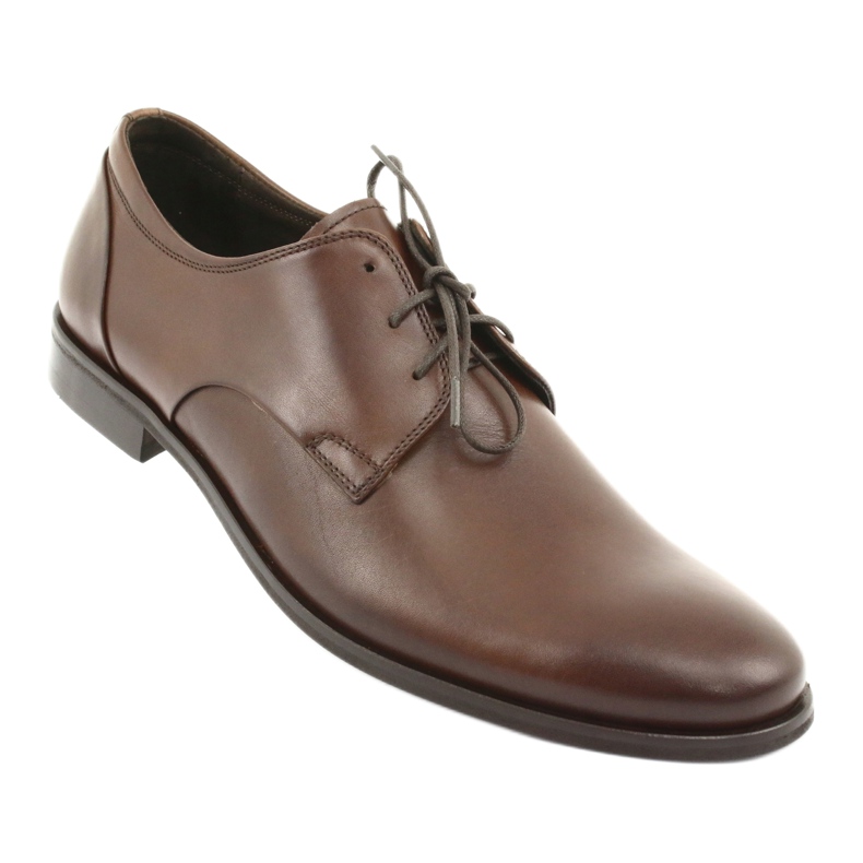 Pilpol Chaussures formelles en cuir masculin 1609 marron brun 1