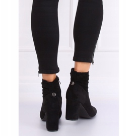 Bottines noires classiques à talons 9018-7 Noir le noir 5