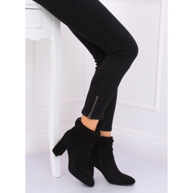 Bottines noires classiques à talons 9018-7 Noir le noir 4