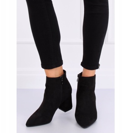 Bottines à talons noires Q1AX608-1 Noir le noir 1