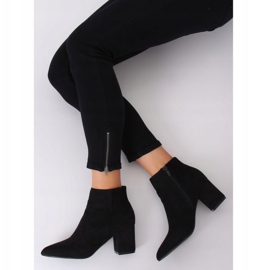 Bottines à talons noires Q1AX608-1 Noir le noir 2