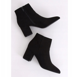 Bottines à talons noires Q1AX608-1 Noir le noir 4