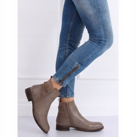 Bottines Jodhpur beiges pour femme 1304 Kaki 1