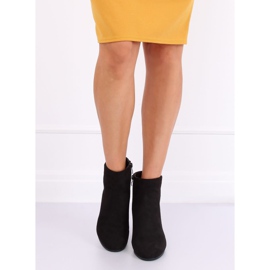 Bottines à talons noires G-7656 Noir 1