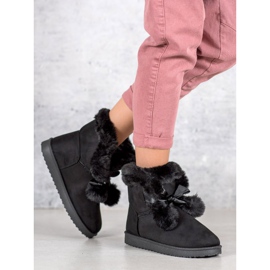 Mukluki noir à la mode le noir 1