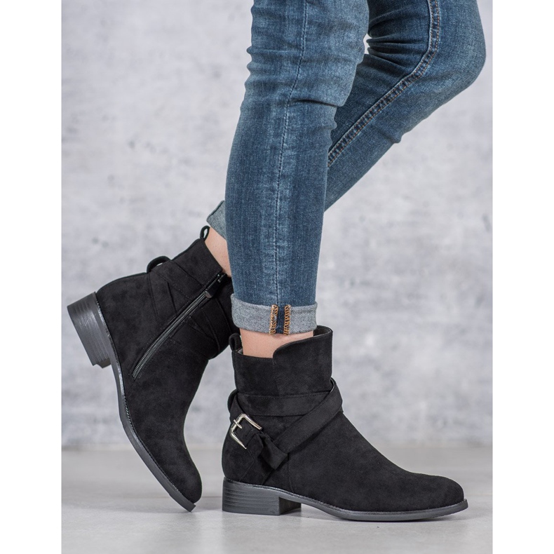 Filippo Bottines en daim le noir 2