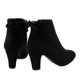 Bottines en daim noir sur le poteau W852 le noir 2