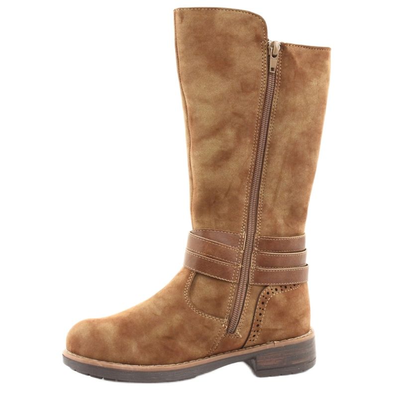 American Club GC31 bottes longues avec strass brun 2 American Club GC31 bottes longues avec strass brun 2