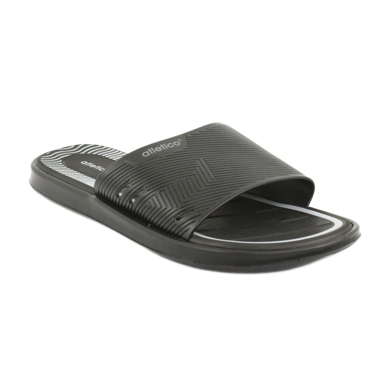 Chaussons noirs pour hommes pour la piscine de l'Atletico gris 1