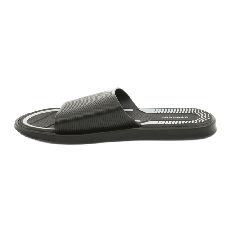Chaussons noirs pour hommes pour la piscine de l'Atletico gris 2