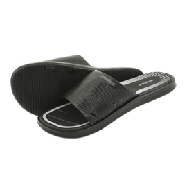 Chaussons noirs pour hommes pour la piscine de l'Atletico le noir gris 4