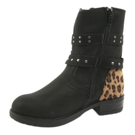 Bottines Panthère Jets Black American Club brun noir 2