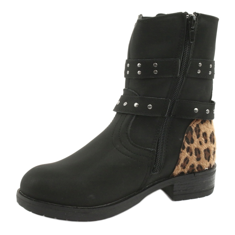 Bottines Panthère Jets Black American Club brun le noir 2
