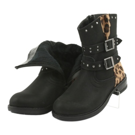 Bottines Panthère Jets Black American Club brun le noir 5