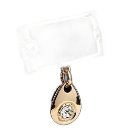 Bottes noires sur le poteau d'un pendentif en or F205 le noir 4