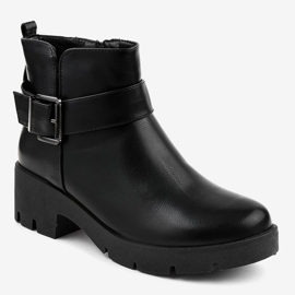 Bottines plates DGLJ-1 noires le noir 1