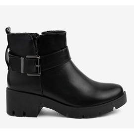Bottines plates DGLJ-1 noires le noir 2