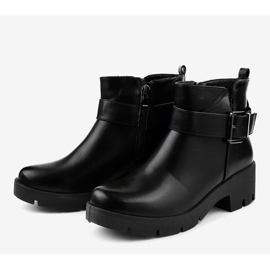 Bottines plates DGLJ-1 noires le noir 3