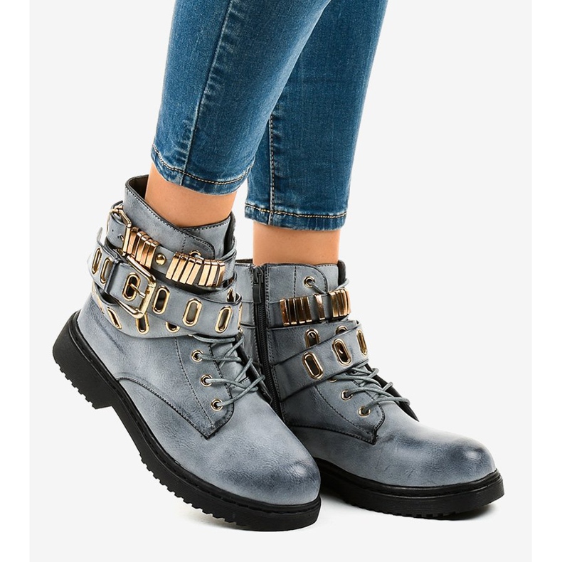 Bottes isolées plates bleues B2878-KB 2