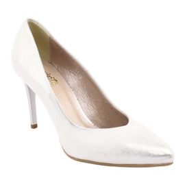 Espinto Pumps en cuir féminin 889/20 argent 1 Espinto Pumps en cuir féminin 889/20 argent 1