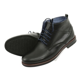 Bottes en cuir sur la fermeture éclair Nikopol 702 noir 5