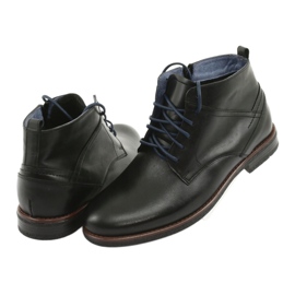 Bottes en cuir sur la fermeture éclair Nikopol 702 noir 4