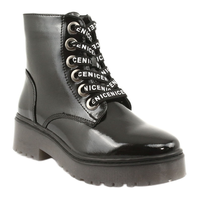 Bottines à lacets Sergio Leone 726 à lacets noir 1