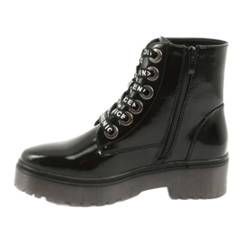 Bottines à lacets Sergio Leone 726 à lacets le noir 2