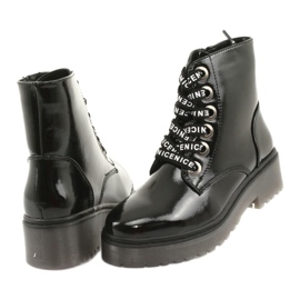 Bottines à lacets Sergio Leone 726 à lacets le noir 4