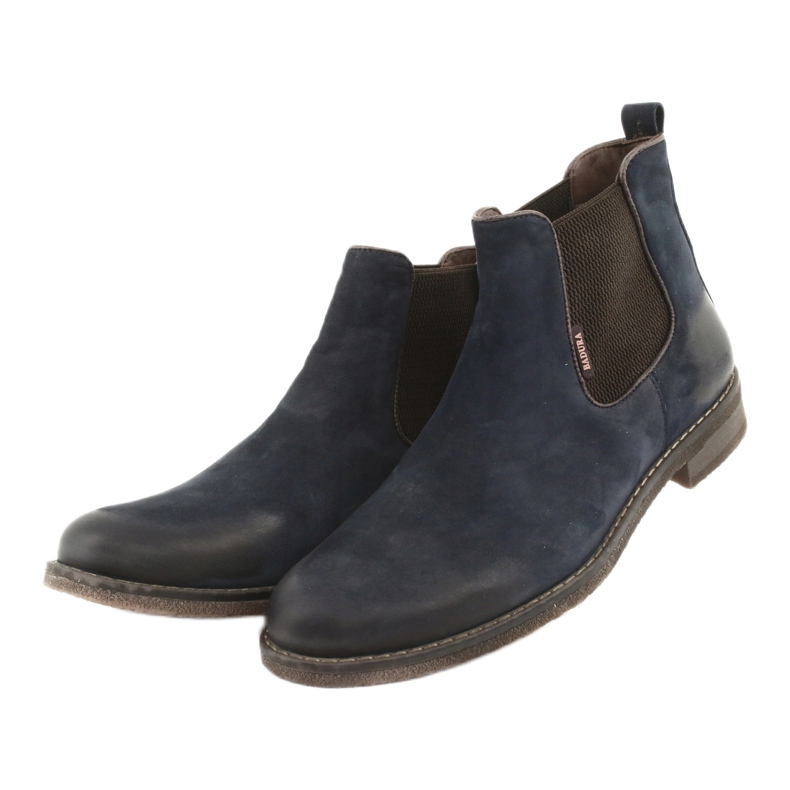 Bottines Chelsea boots à enfiler Badura 4754 brun bleu marin 3 Bottines Chelsea boots à enfiler Badura 4754 brun bleu marin 3