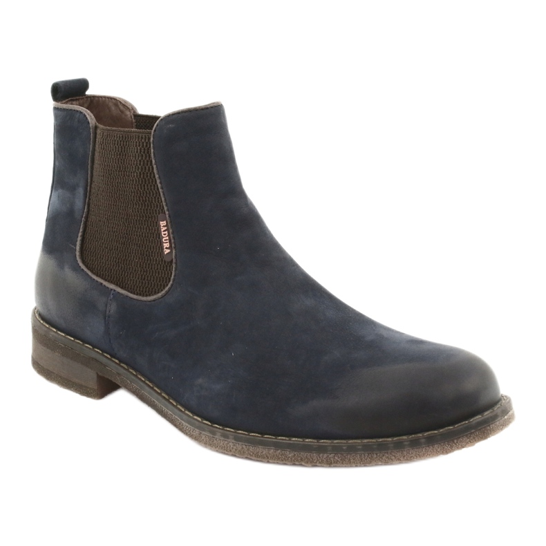 Bottines Chelsea boots à enfiler Badura 4754 brun bleu marine 1