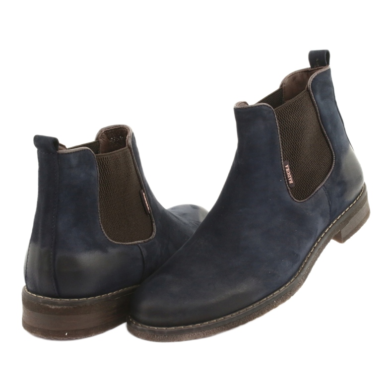 Bottines Chelsea boots à enfiler Badura 4754 brun bleu marine 4