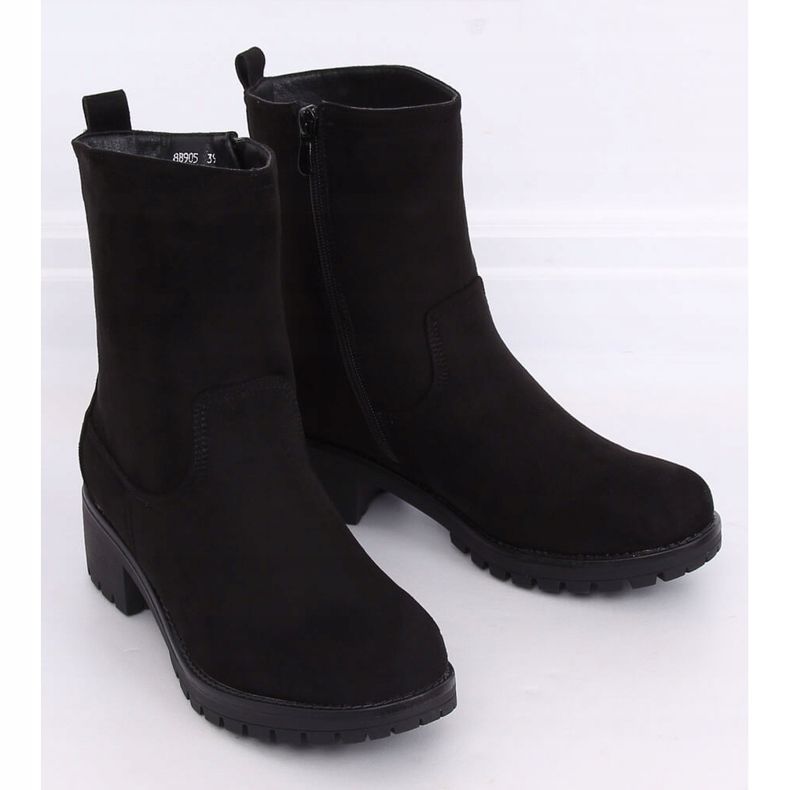 Noir 8B905 Bottes noires sur le protecteur 1