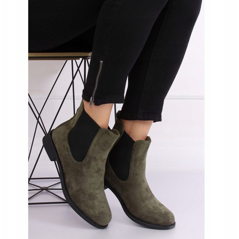 Bottes Jodhpur vertes B-6856 Vert 1