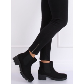 Bottines Chelsea noires à semelles épaisses 9996-6 Noir 2