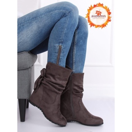 Bottes compensées grises H8120 Gris 1
