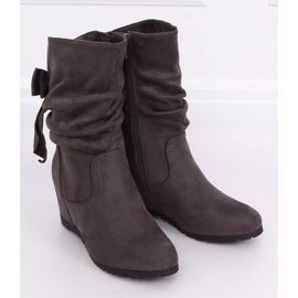 Bottes compensées grises H8120 Gris 3