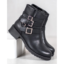 SHELOVET Bottes noires classiques le noir 1