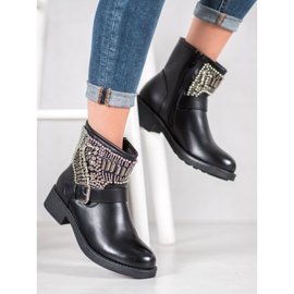 Bestelle Bottes avec des cristaux le noir 2